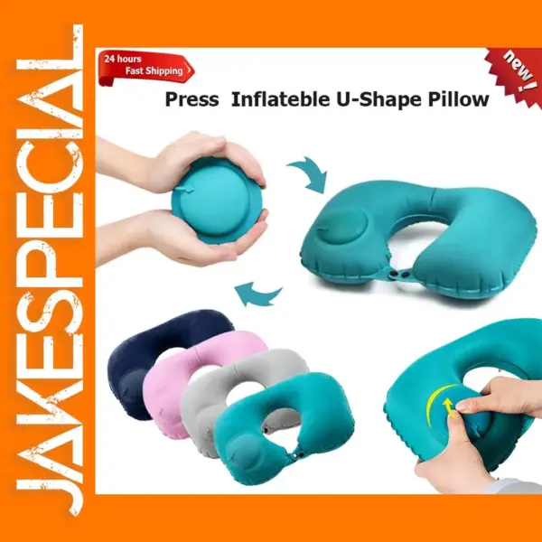 U-Shape Inflatable Travel Neck Pillow