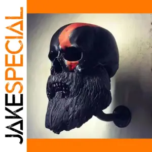 Skull Motorcycle Helmet Wall Holder Hanger