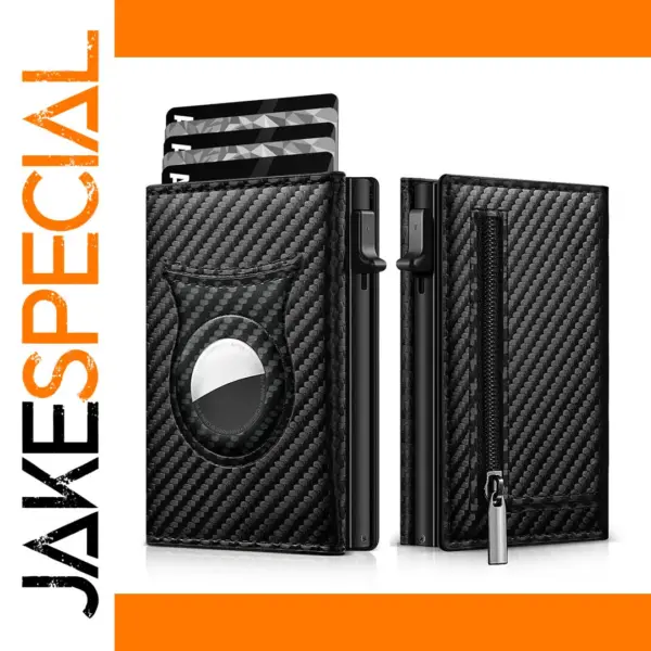 Customized Carbon Fiber RFID Card Wallet for Men