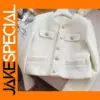 Korean Chic Tweed Jacket for Women