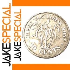 1859 Danish West Indies 10 Cents Replica Coin