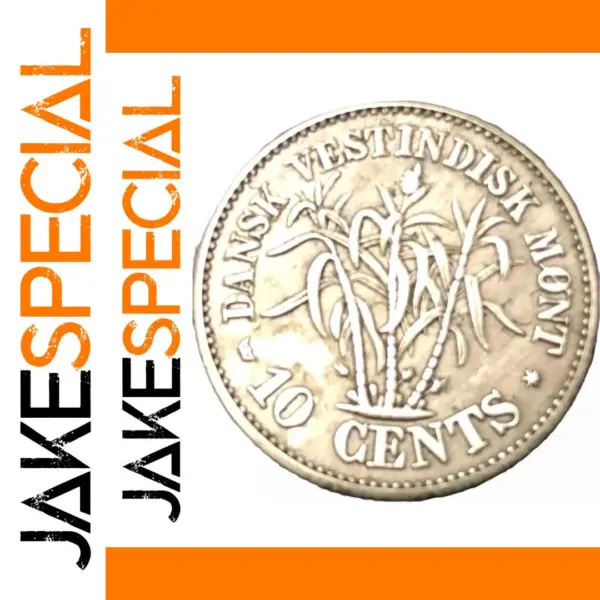 1859 Danish West Indies 10 Cents Replica Coin