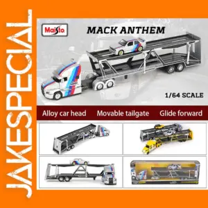 Maisto 1:64 Mack Anthem and BMW M3 Model