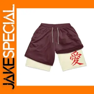 Men's 3D Printed 2-in-1 Gym Shorts