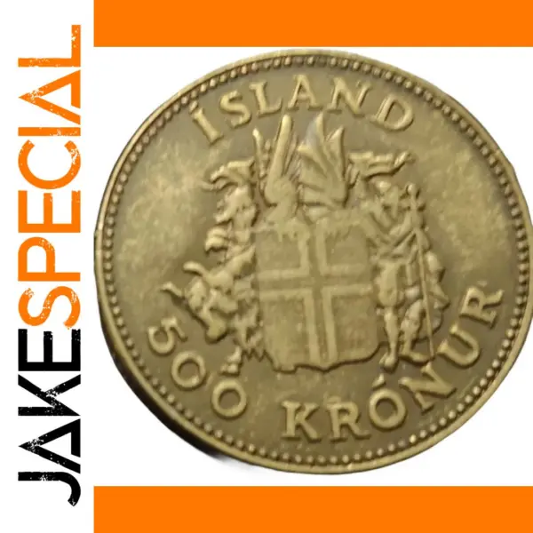 1961 Iceland 500 Kronur Gold Replica Coin