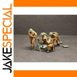 4pcs 1/72 Resin British Soldiers with Mortar