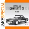 1:32 Alloy Diecast Chevy Corvette C1 1957 Model Car