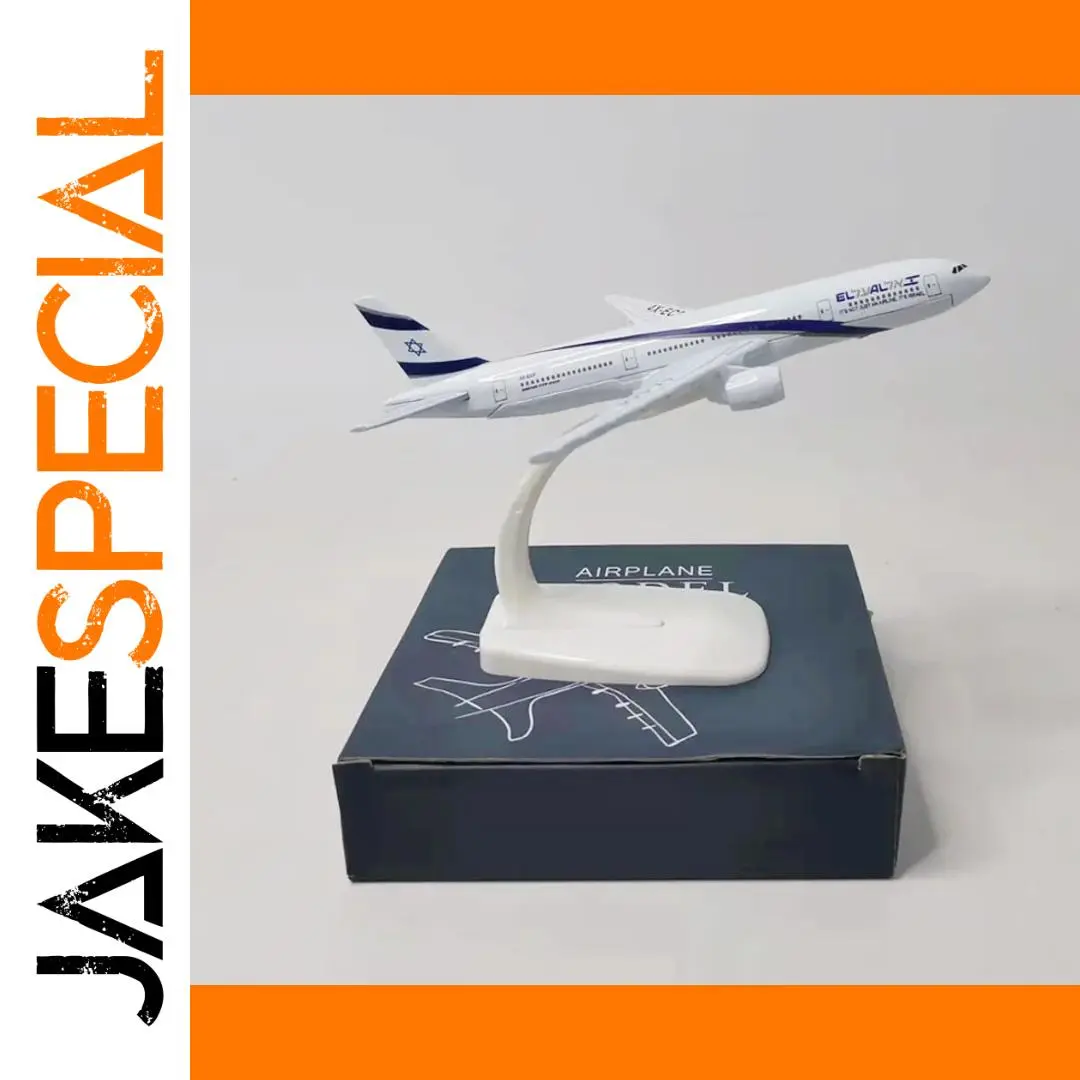 1:400 Diecast El Al B777 Model with Base 1 1:400 Diecast El Al B777 Model with Base
