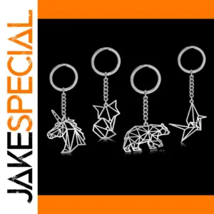 Animal Charm Stainless Steel Keychain