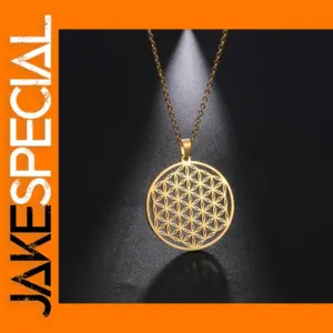 Flower of Life Stainless Steel Pendant Necklace