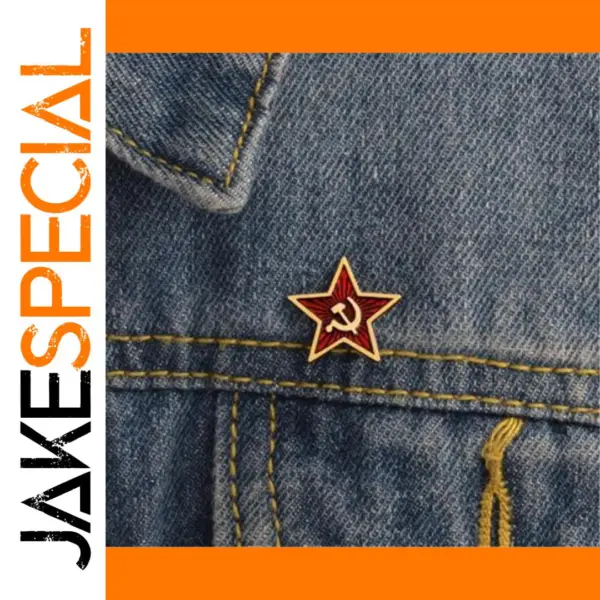 Soviet Star Hammer and Sickle Lapel Pin