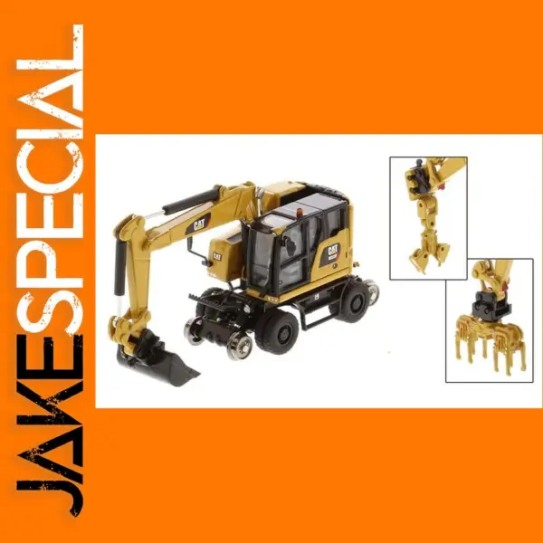 1/87 Scale CAT M323F Railroad Excavator Model
