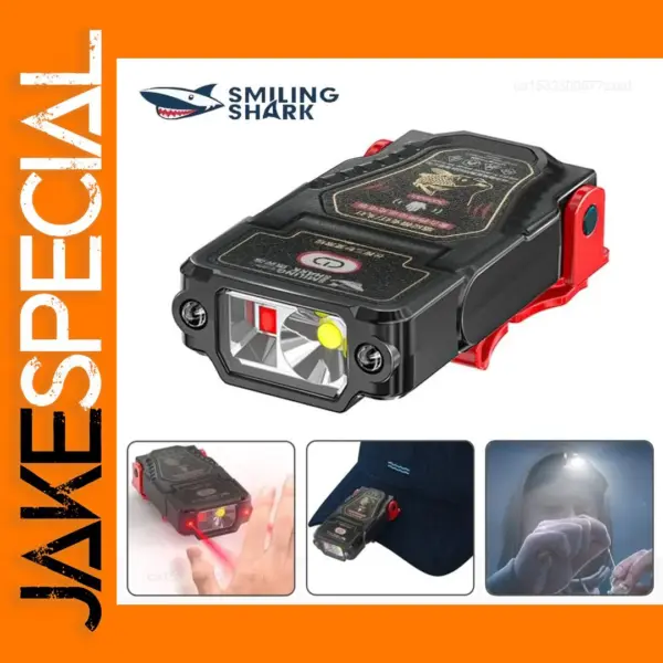 Rechargeable LED Headlamp Hat Clip Light