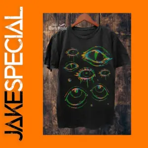 Gothic Graphic Cotton T-Shirt for Men