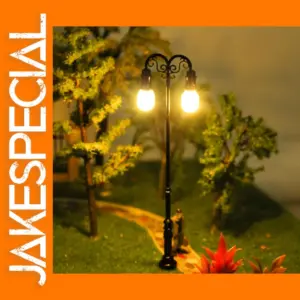 10pcs HO Scale Double-Headed Lamp Posts