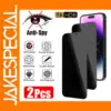 2PCS Anti-Spy Privacy Glass for iPhone Models
