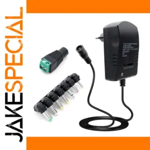 Adjustable 12V Power Supply with Female 7 Plug