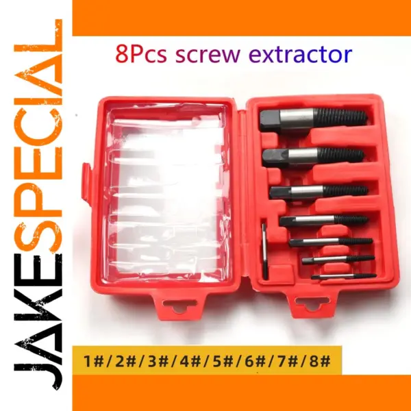 5/6/8 Pcs Screw Extractor Set for Damaged Bolts