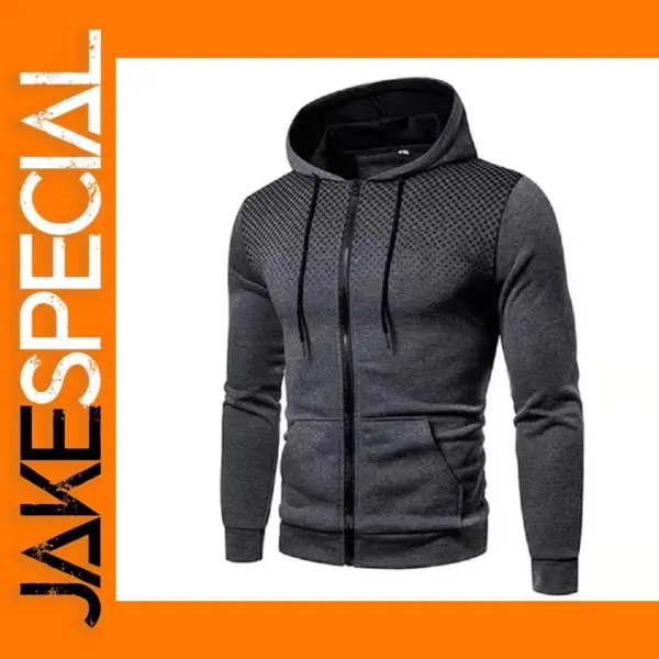 Men's Casual Zipper Hoodie Jacket