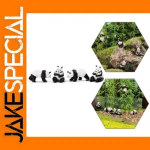 HO Scale 1:87 Painted Panda Model Set 24pcs