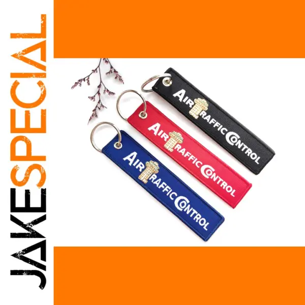 3PC Double Sided Embroidery Keychain Set