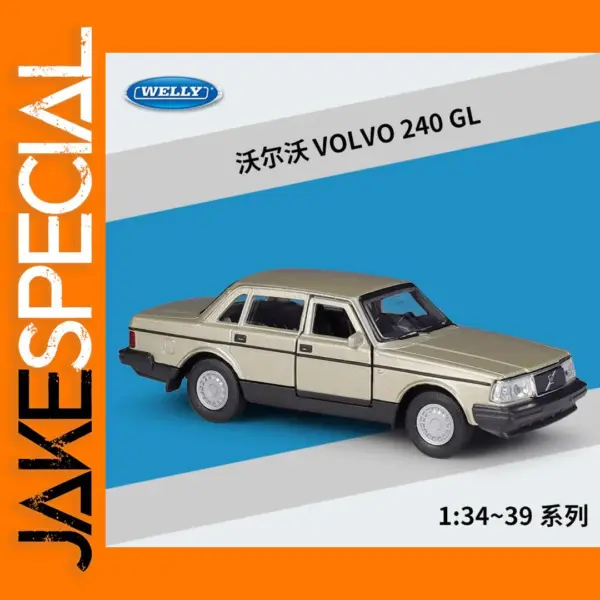 WELLY 1:36 Diecast Volvo 240 GL Model Car
