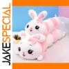 Cute Soft Caterpillar Rabbit Plush Pillow 130cm