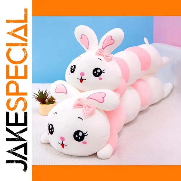Cute Soft Caterpillar Rabbit Plush Pillow 130cm