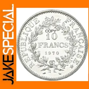 Fifth Republic 1970 10 Francs Replica Coin
