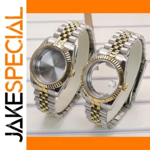 Gold Silver Fluted Watch Case for Seiko Miyota