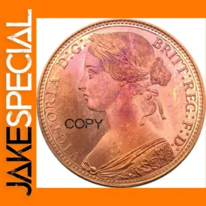 Great Britain 1869 Victoria One Penny Replica