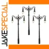 3pcs HO Scale Vintage Metal Street Lamps