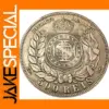 1887 Brazil 500 Reis Replica Silver Coin