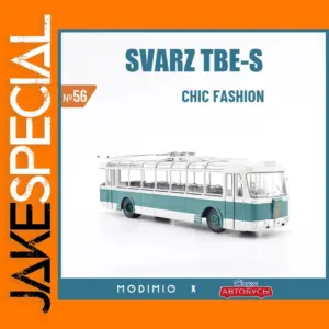 1:43 Scale SVARZ TBE-S Vintage Trolley Bus Model