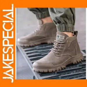 Suede Steel Toe Safety Work Boots