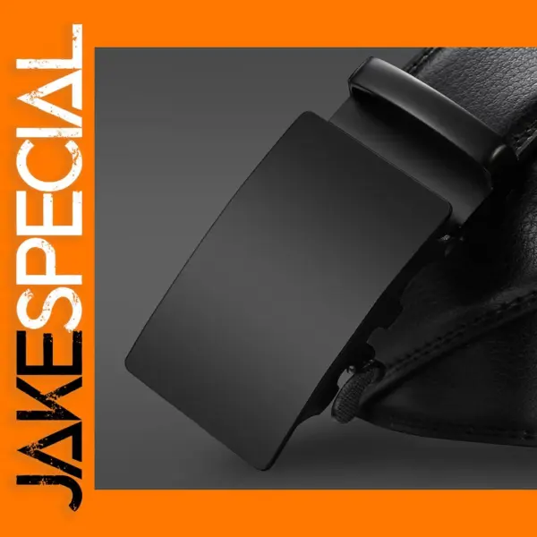 Luxury Men's Automatic Metal Buckle Leather Belt