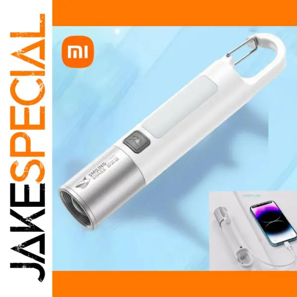 Rechargeable LED Flashlight with Waterproof Design
