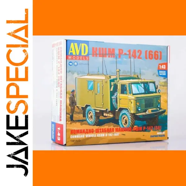 1/43 Scale AVD Models Military Command Truck Kit