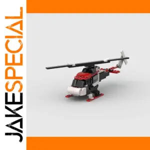 Copter Aircraft MOC Building Blocks Set
