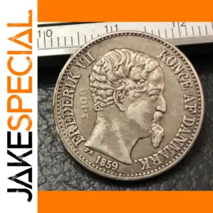 Frederik VII Silver Coin Replica Collectible