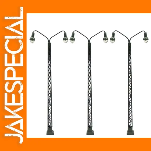 N Scale 1:160 Model Train Lattice Mast Lamps