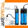 Dual 18650 Battery Charger with USB Port