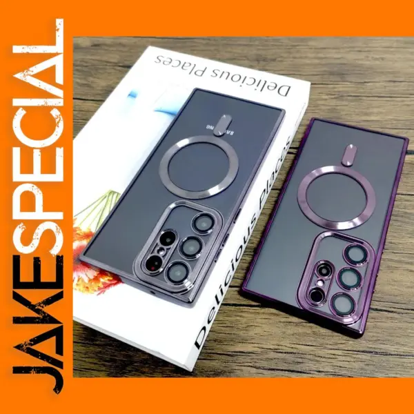 Luxury Transparent MagSafe Case for Samsung S21-S24