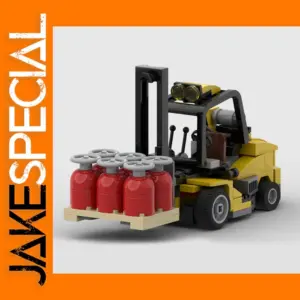 109PCS MOC City Crane Forklift Model Kit