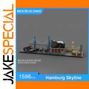 Hamburg Skyline MOC Building Blocks Set 1598PCS