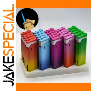 25PCS Windproof Metal Gas Lighters for Men