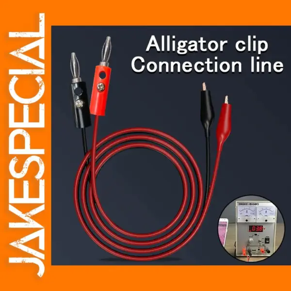 Red and Black Double Headed Crocodile Cable
