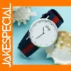 Shsby Quartz Nylon Strap Watch for Men and Women