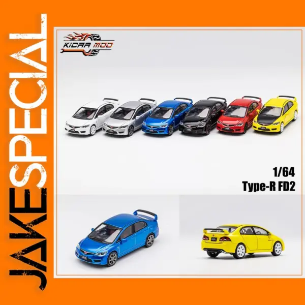 DCT 1/64 Civic Type R FD2 Diecast Model