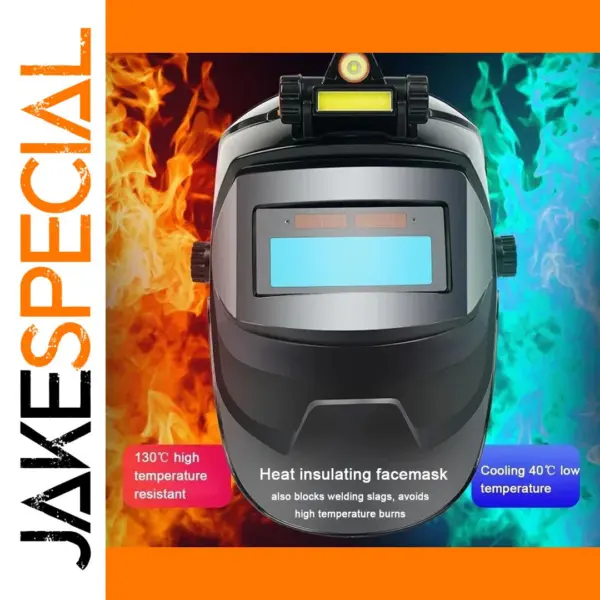 Automatic Darkening Welding Mask with Panoramic View